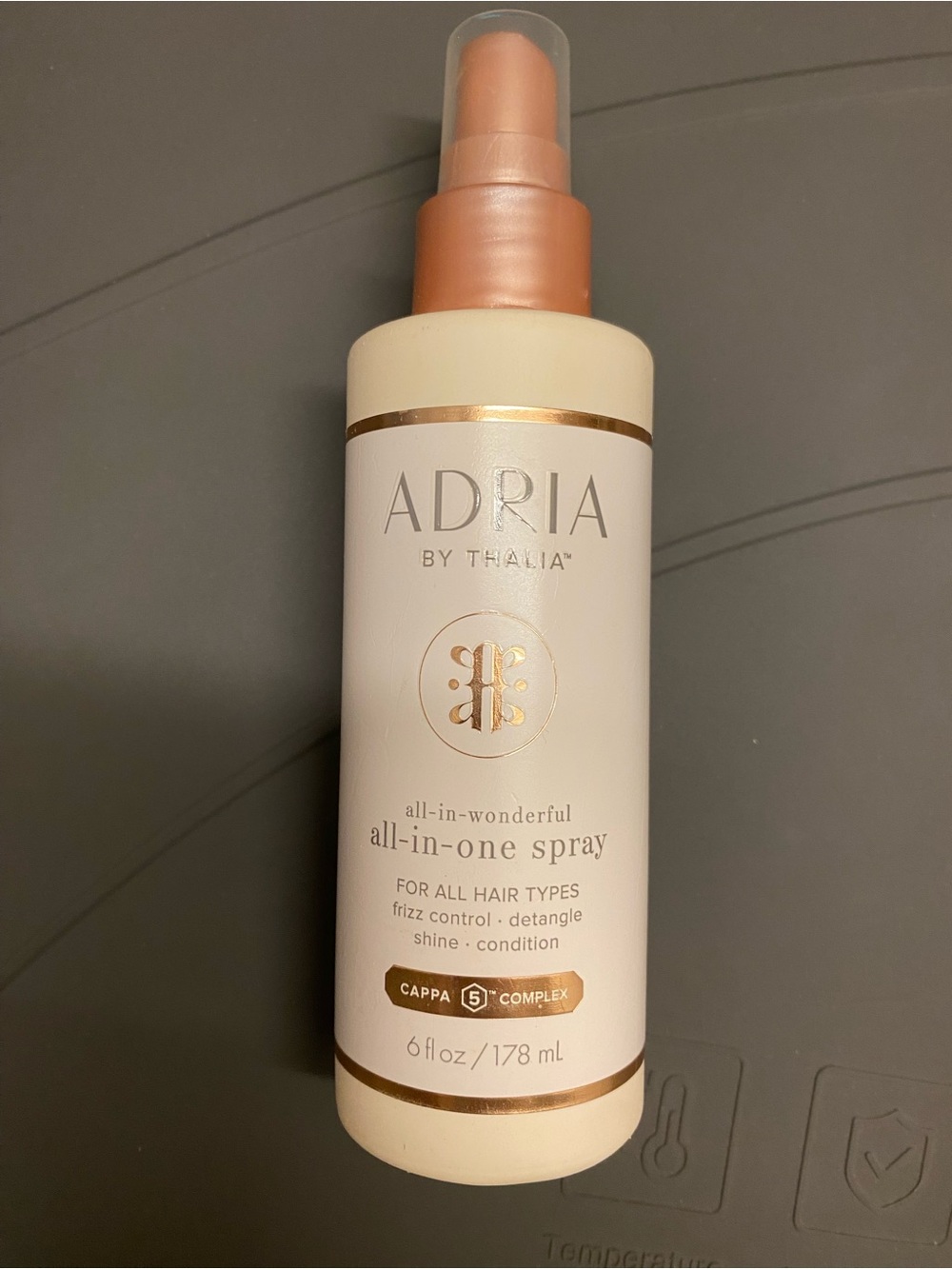 ‼️2 for $8‼️ 
ADRIA by Thalia All-in-One Hair Spray - Cream & Rose Gold